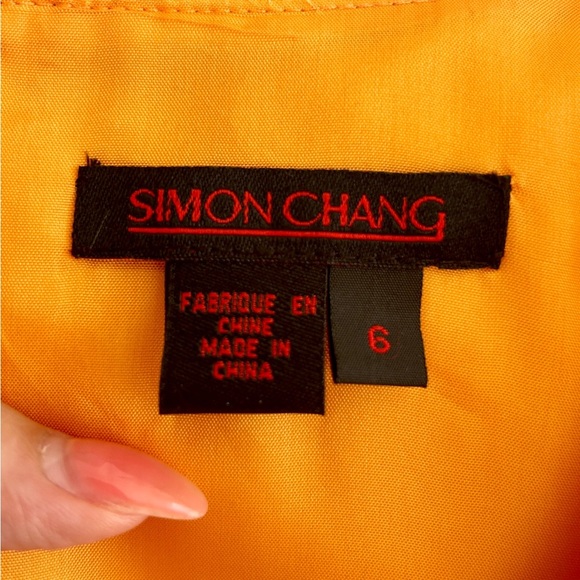Vintage NWT Simon Chang 100% Silk Cocktail Dress 90s Y2K - Picture 10 of 15